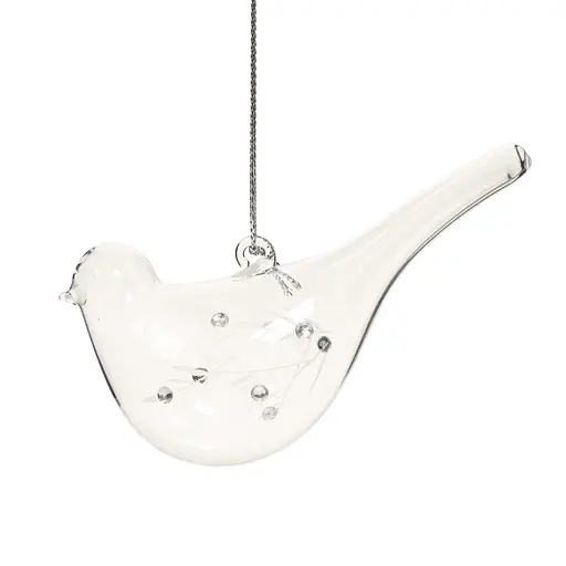 Елочное украшение "Прозрачная птичка" 4*11*5,5 см, YQ1458719