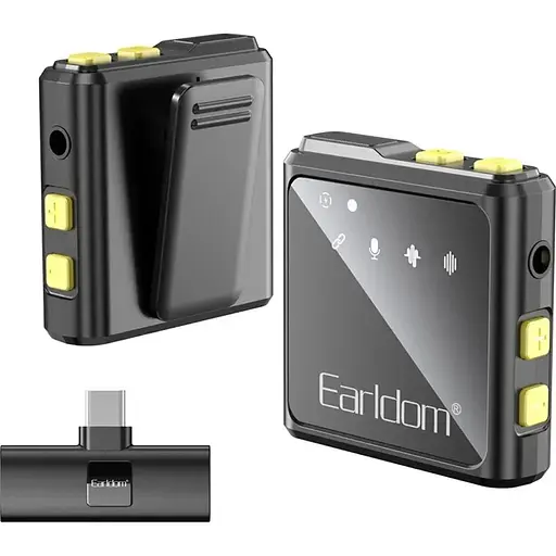Мікрофонна радіосистема Earldom ET-MC10C USB-C Black [136100]