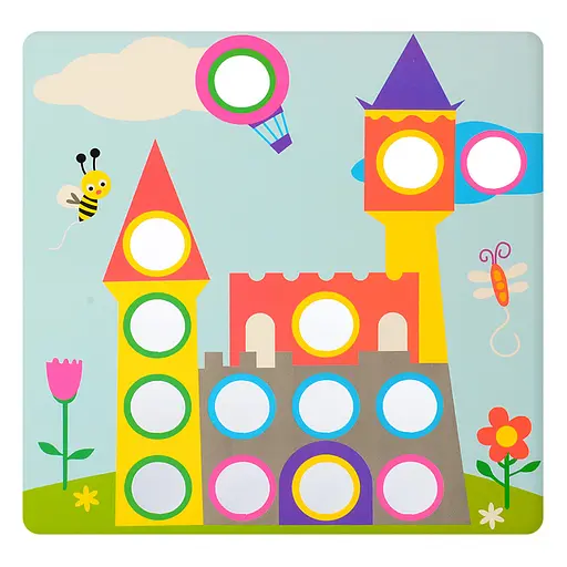 Детская мозаика с вкладышами SK 0005, 46 фишек - фото 5