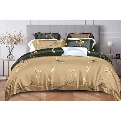 Комплект постельного белья Soho Lounge Gres Bronze Евро 200x230 см бронзово-черный (A130162) - фото 1