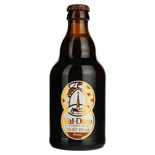 Пиво Val-Dieu Brune, темное, 8%, 0,33 л