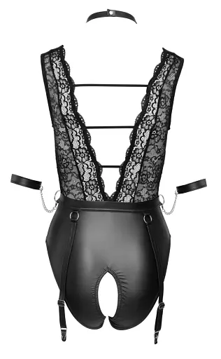Сексуальный боди Cottelli Collection Bondage L черный - фото 6