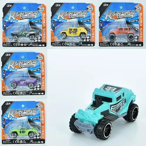 Машина, 7 см, на листі, 12x12x3.5 см (В асортименті) 628-4 - фото 2