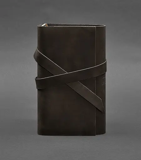 Шкіряний блокнот (Софт-бук) 1.0 темно-коричневий - фото 1