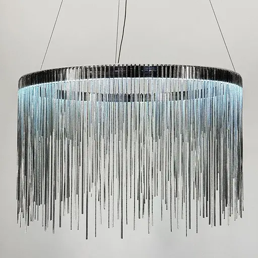 Хромована люстра з ланцюжками Ø 50 см | Арт. SP 07-500 | Line F - фото 5