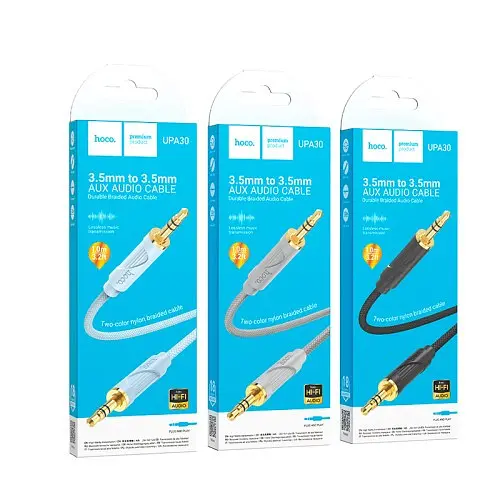 Аудіокабель Hoco UPA30 Friend 1 м синій - фото 4