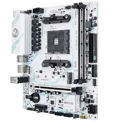 Материнська плата SOYO B450M D4 Pro Socket AM4 (SY-B450M D4 PRO) - фото 2