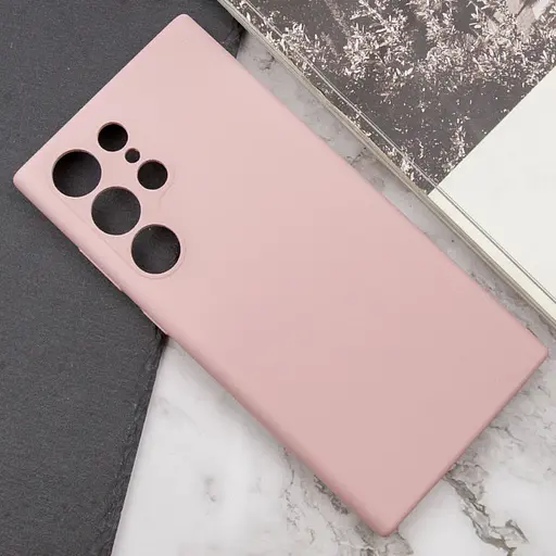 Чохол Lakshmi Silicone Cover Full Camera (AAA) для Samsung Galaxy S24 Ultra Рожевий / Pink Sand - фото 5