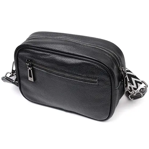 Классическая кожаная сумка Vintage через плечо на одно отделение 21х14х8 см sum0029035 - фото 2