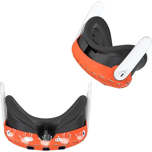 Чохол для VR-окулярів GINWDAY Silicone VR Shell Protective для Meta Quest 3 Orange [139304] - фото 3