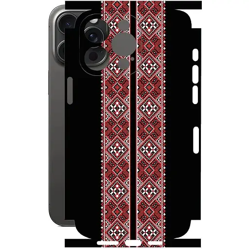 Захисна плівка StatusSKIN для Apple iPhone 15 Pro Max Корпус Вініл Вишиванка 3 - фото 1