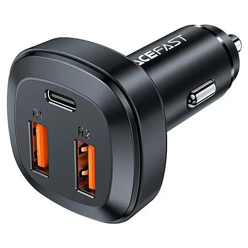 Автомобильное зарядное устройство для ACEFAST B9 66W(2USB-A+USB-C) three port metal car charger - фото 1