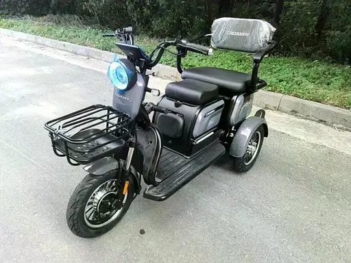 Електроскутер Триколісний Crosser TR1 (600W, 72V, 20Ah) Сірий - фото 10