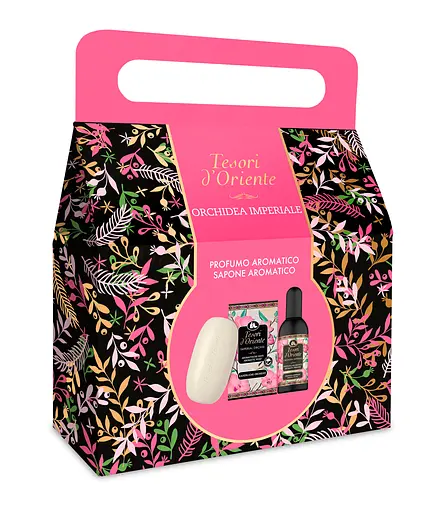 Подарунковий набір Tesori d'Oriente Орхідея тв 100 мл тверде мило 125 г