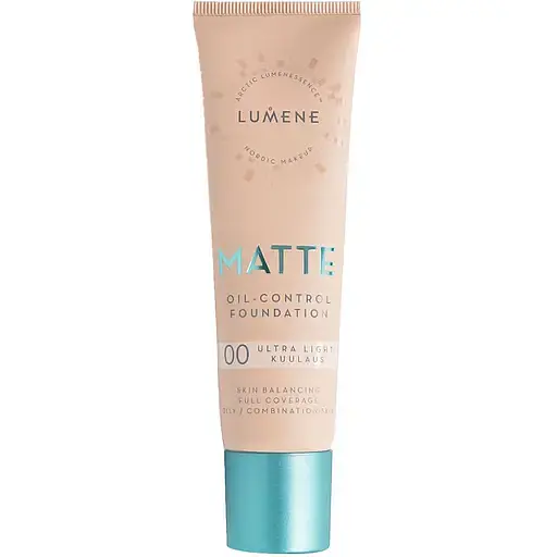 Тональная основа Lumene Matte Oil-control Foundation тон 00 (Ultra Light) 30 мл - фото 1