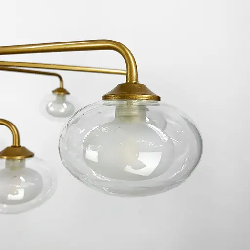 Золота люстра на 12 плафонів Line.F Н 962/12 - фото 2