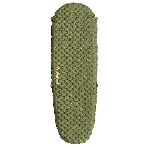 Матрас надувной сверхлегкий Naturehike CNH22DZ018, овальный, с мешком для надувания, 168 см, зеленый