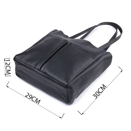 Сумка-шоппер Shvigel из натуральной кожи 29х30х12 см sum0027550 - фото 3