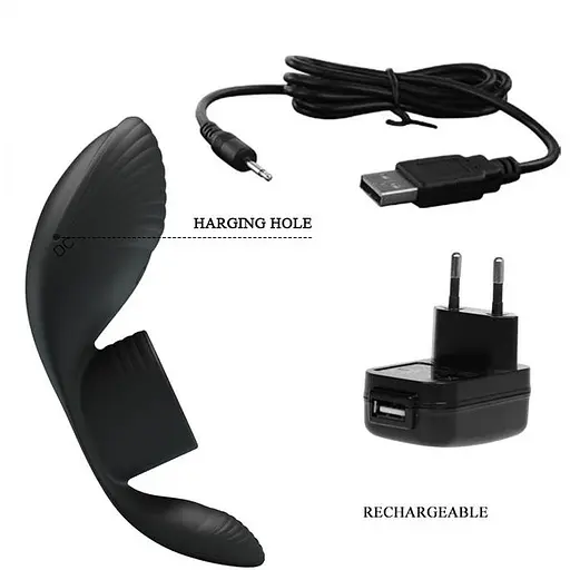 Віброкільце Pretty Love Master Ring 11 см чорне - фото 9