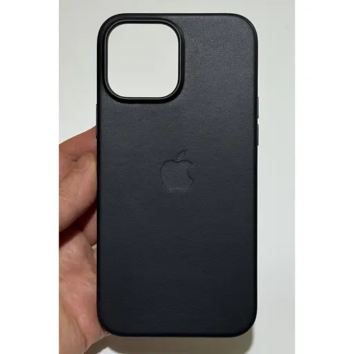 Оригінальний шкіряний чохол Apple Leather Case with MagSafe для iPhone 13 Pro Max (6.7") Midnight Black MM1R3ZM/A - фото 4