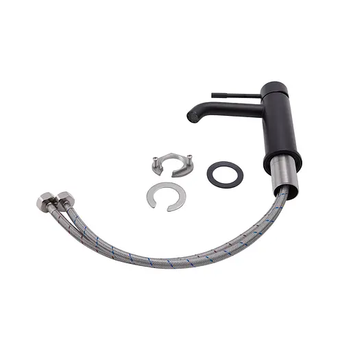 Смеситель для умывальника Qtap Scorpio 1050105B Черный матовый - фото 3