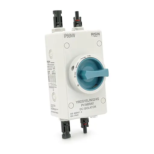 Ручний вимикач Risin 1000V 32A 1St IP66 вхід верх-низ Grey - фото 1