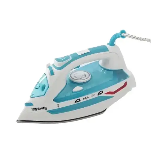 Гладильный паровой утюг Rainberg RB-6307 с керамическим покрытием подошвы 3200Вт Голубой с белым - фото 1