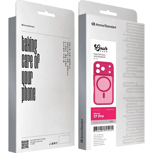 Чохол ArmorStandart Lush MagCase для Apple iPhone 17 Pro Pink (ARM87494) [147186] - фото 3
