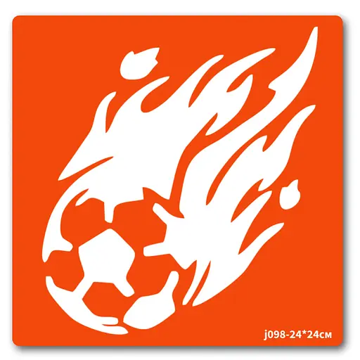Трафарет для био-тату Футбол-2 Fresh Tattoo j098-24*24см, размер 24 х 24см - фото 1