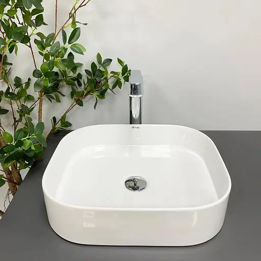 Умивальник VBI Lesina white накладний VBI-015300, Білий - фото 1