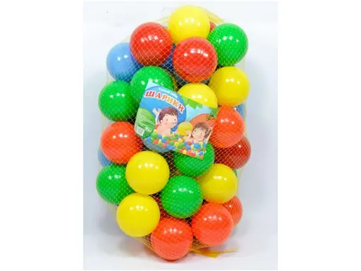 Кульки середні м’які, 70 мм, 30 шт. в сітці, 16026 - фото 2