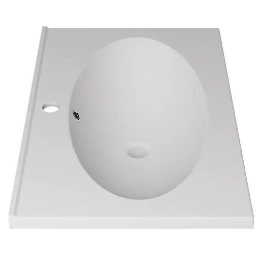 Раковина глянцева врізна Amidicon Venera 70 700x450 з литого каменю VENERA_70_HL, Білий - фото 3