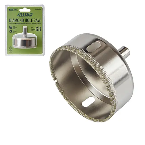 Свердло корончате Alloid Building Tools алмазне по склу та кераміці 68 мм (GS-50068) - фото 2