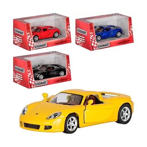 Металева інерційна легкова модель Porsche Carrera GT 5", відкриваються двері (В асортименті) - фото 3