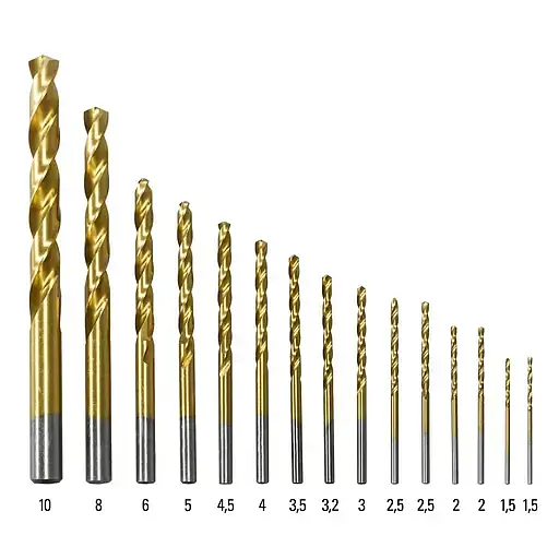 Набор сверл по металлу Trotec HSS Metal Drill Set 15 шт. (DAS302817) - фото 4