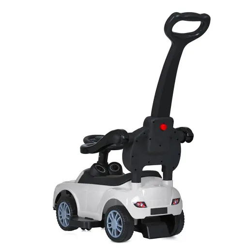 Дитяча каталка-толокар M 5044L-1 білий, з батьківською ручкою - фото 6