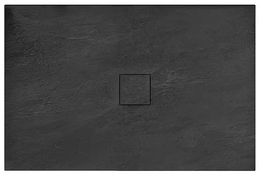 Душовий піддон Rea black Stone 80x100 REA-K9756 Чорний - фото 1