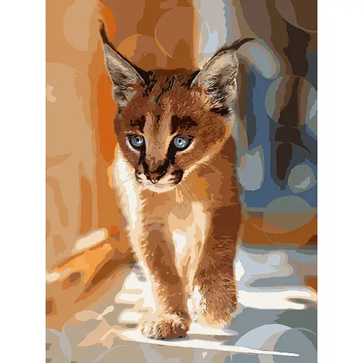 Картина по номерам "Маленький каракал" 40 * 50см KHO4165