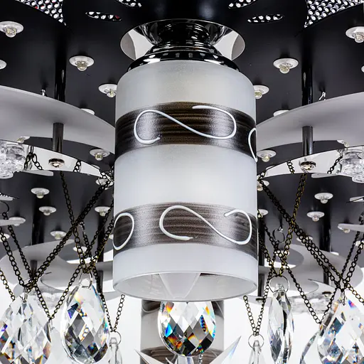 Люстра "космос" на 7 лампочек с подсветкой VALESO V 70269-6+1-600 с пультом - фото 6