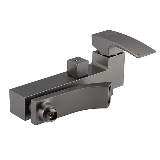 Душова система Gappo G2407-9, поворотний вилив - перемикач на душову головку, 3 режими, графітовий хром - фото 4