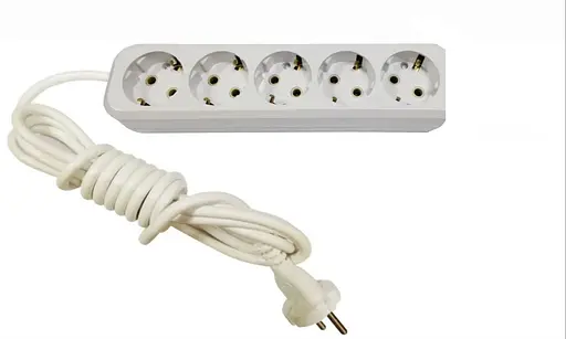Удлинитель 3 метра 5 гнезд с заземлением (провод100% медь)MODERN (18290) ТМ LUMANO - фото 1