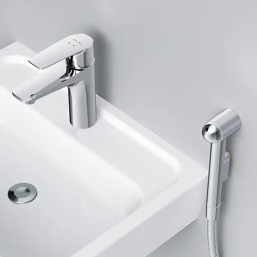 Змішувач для раковини з гігієнічним душем AM.PM Gem (F90E03000) - фото 4