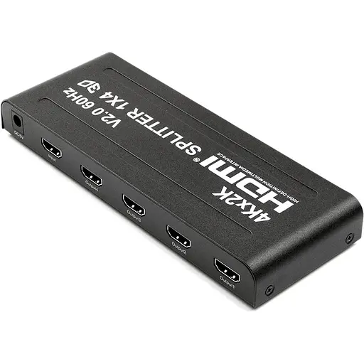 Сплітер PowerPlant HDMI 1x4 V2.0, 3D, 4K/60hz (HDSP4-V2.0)