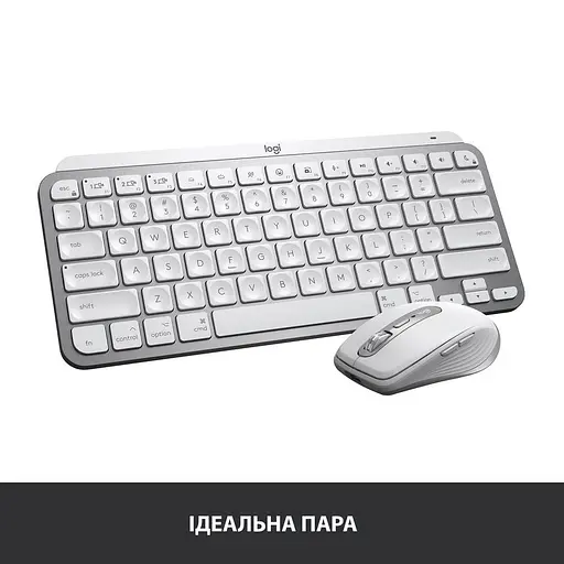 Клавіатура Logitech MX Keys Mini For Mac Wireless Illuminated Pale Gray (920-010526) - фото 10