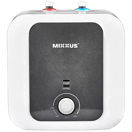 Водонагреватель Mixxus EWH-1215 Small Under под мойкой 15 л, 1500 Вт, мокрый ТЭН, вертикальный, квадратный, белый (WH0605) - фото 1