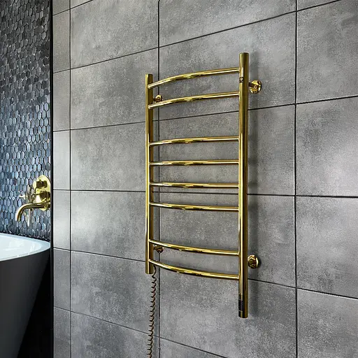 Електрична рушникосушка Navin Камелія 480x800 Sensor, золото, ліва 12-112033-4880, Золотий, Ліве, Електронний - фото 2