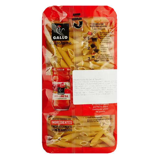 Макаронные изделия Gallo Plumas 6, 450 г - фото 2