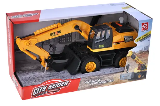 Экскаватор инерционный, озвученный, со светом