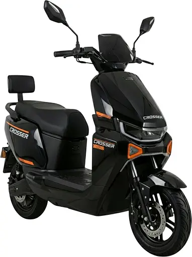Электроскутер Двухместный Crosser V9 (1600W, 72V/24Ah) Черный - фото 1
