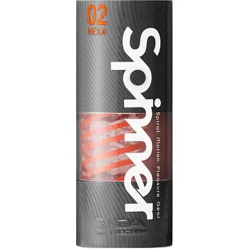 Мастурбатор Tenga Spinner Hexa оранжевый